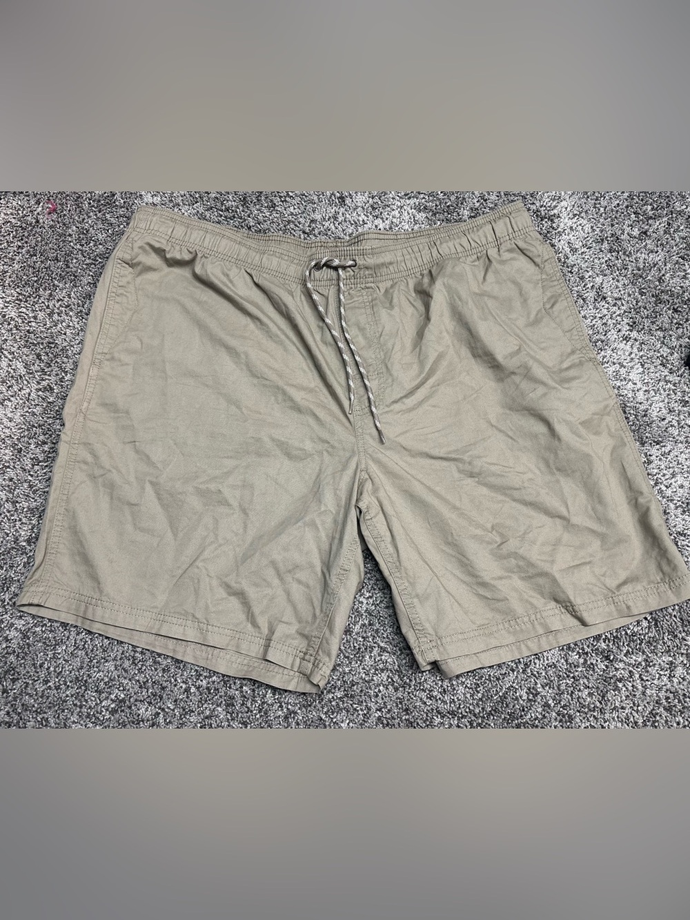 Amazon Essentials Beige Elastic Waist Shorts